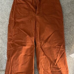 Burnt Orange High Rise Wide Leg Pants